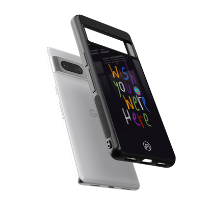 wish you were here back phone cover | glass case for Google Pixel 7