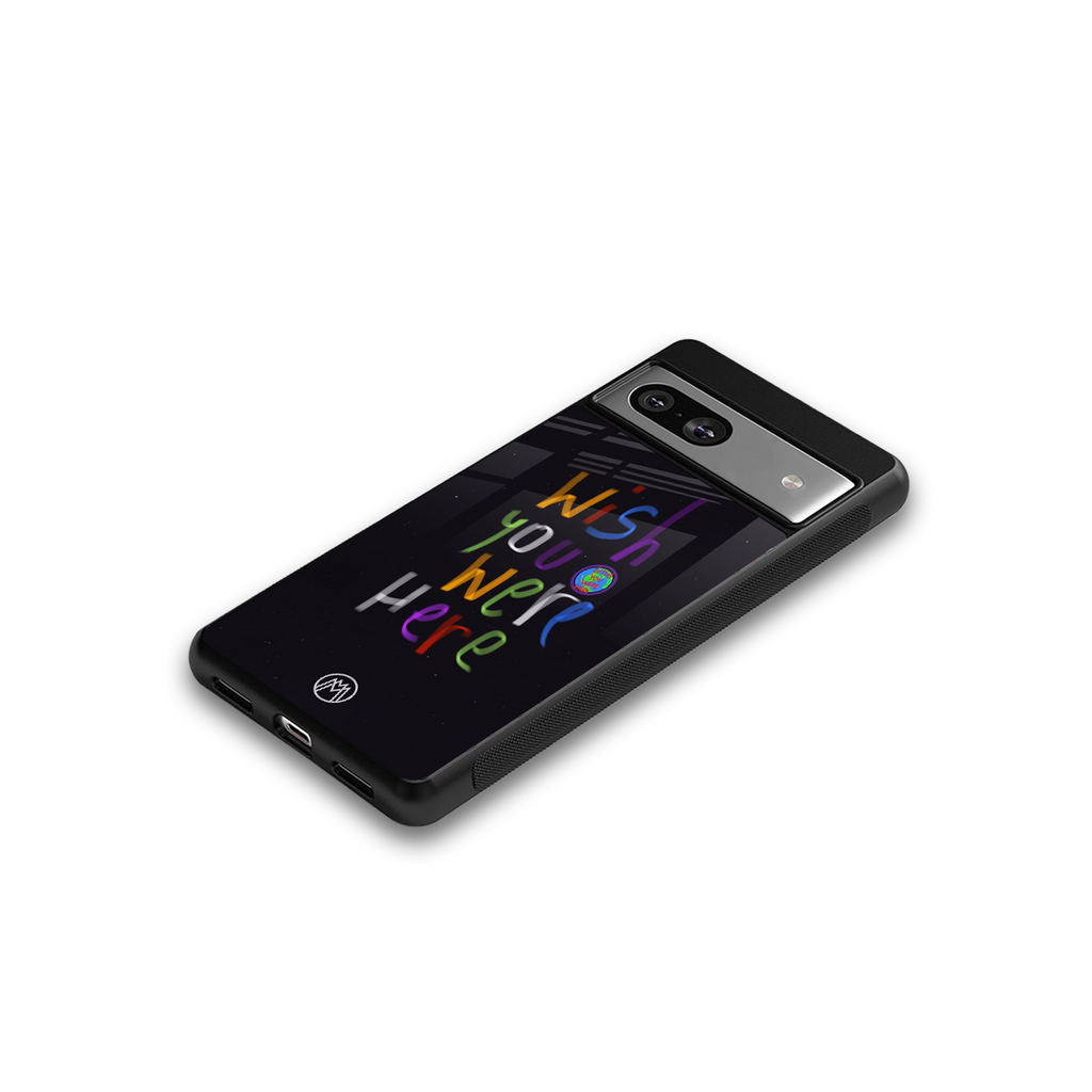 wish you were here back phone cover | glass case for Google Pixel 7A