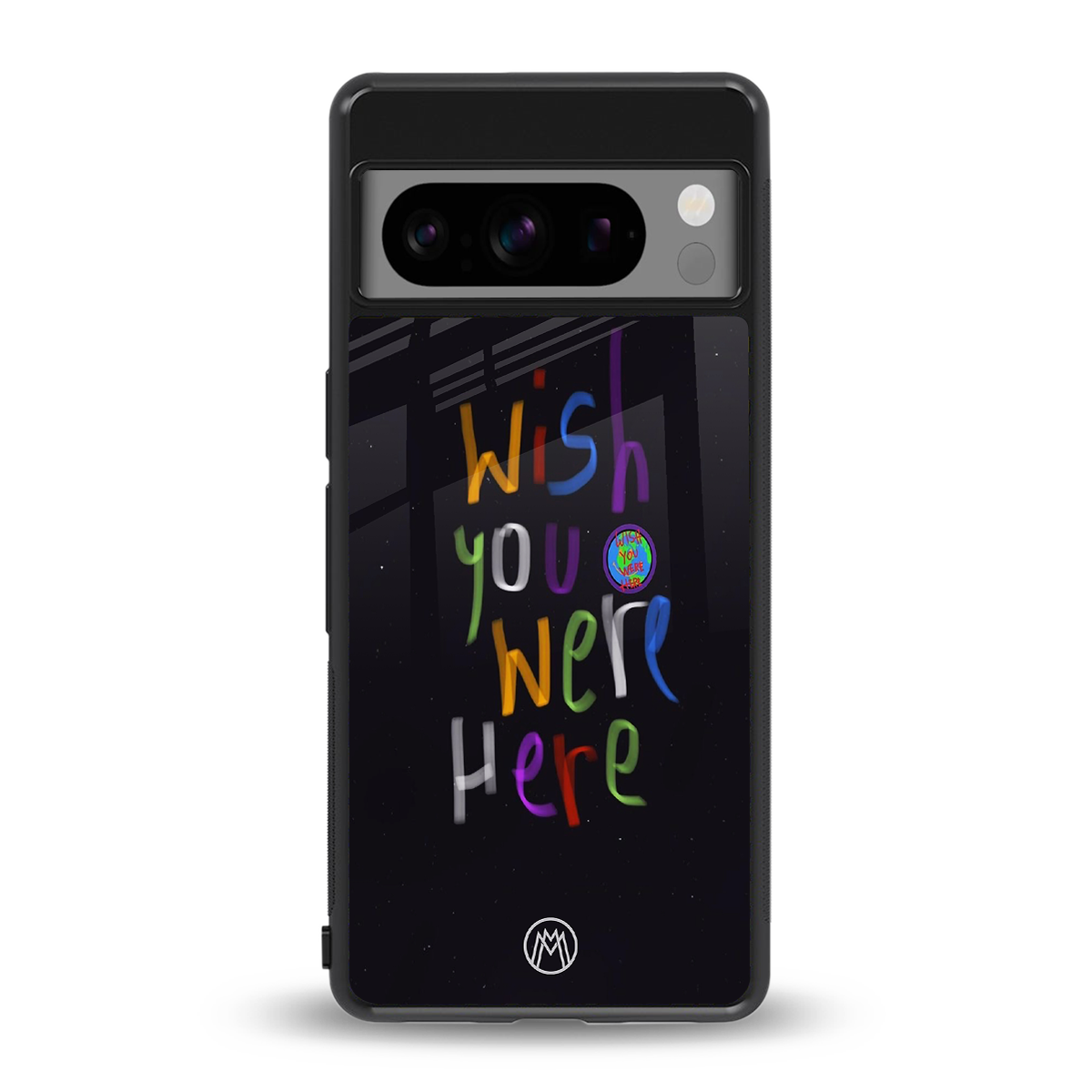 wish you were here back phone cover | glass case for google pixel 8 pro