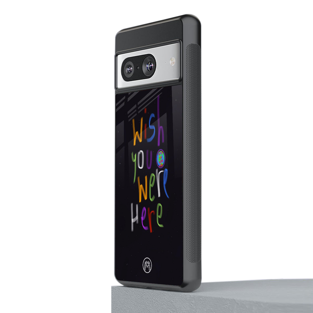 wish you were here back phone cover | glass case for Google Pixel 8