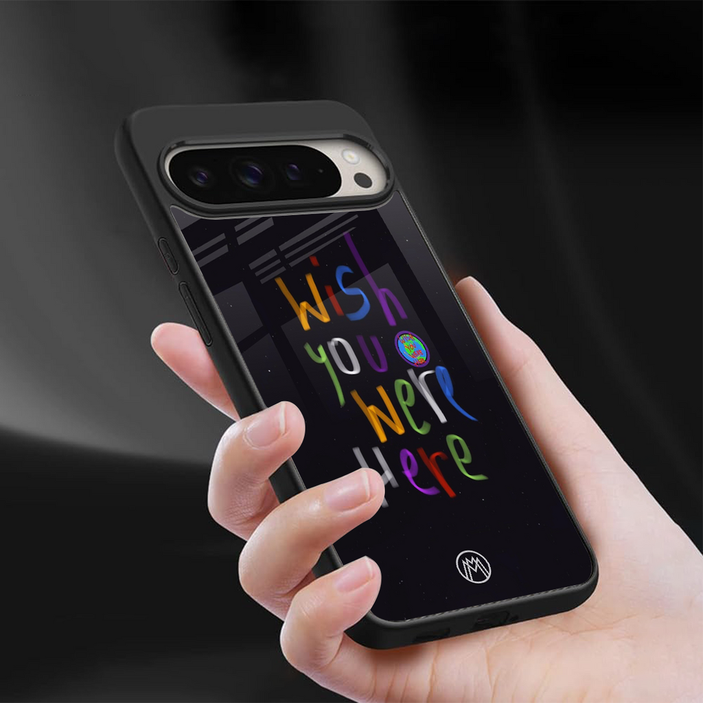 wish you were here back phone cover | glass case for google pixel 9 pro xl