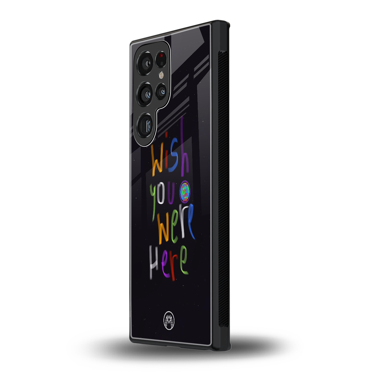 wish you were here back phone cover | glass case for samsung galaxy s24 ultra