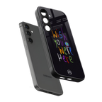 wish you were here back phone cover | glass case for samsung galaxy s25