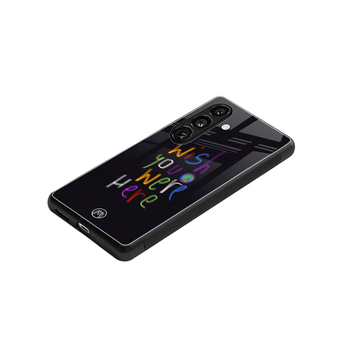 wish you were here back phone cover | glass case for samsung galaxy s24