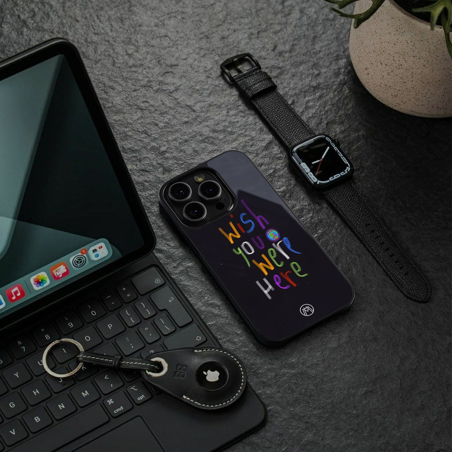 wish you were here back phone cover | glass case for google pixel 9