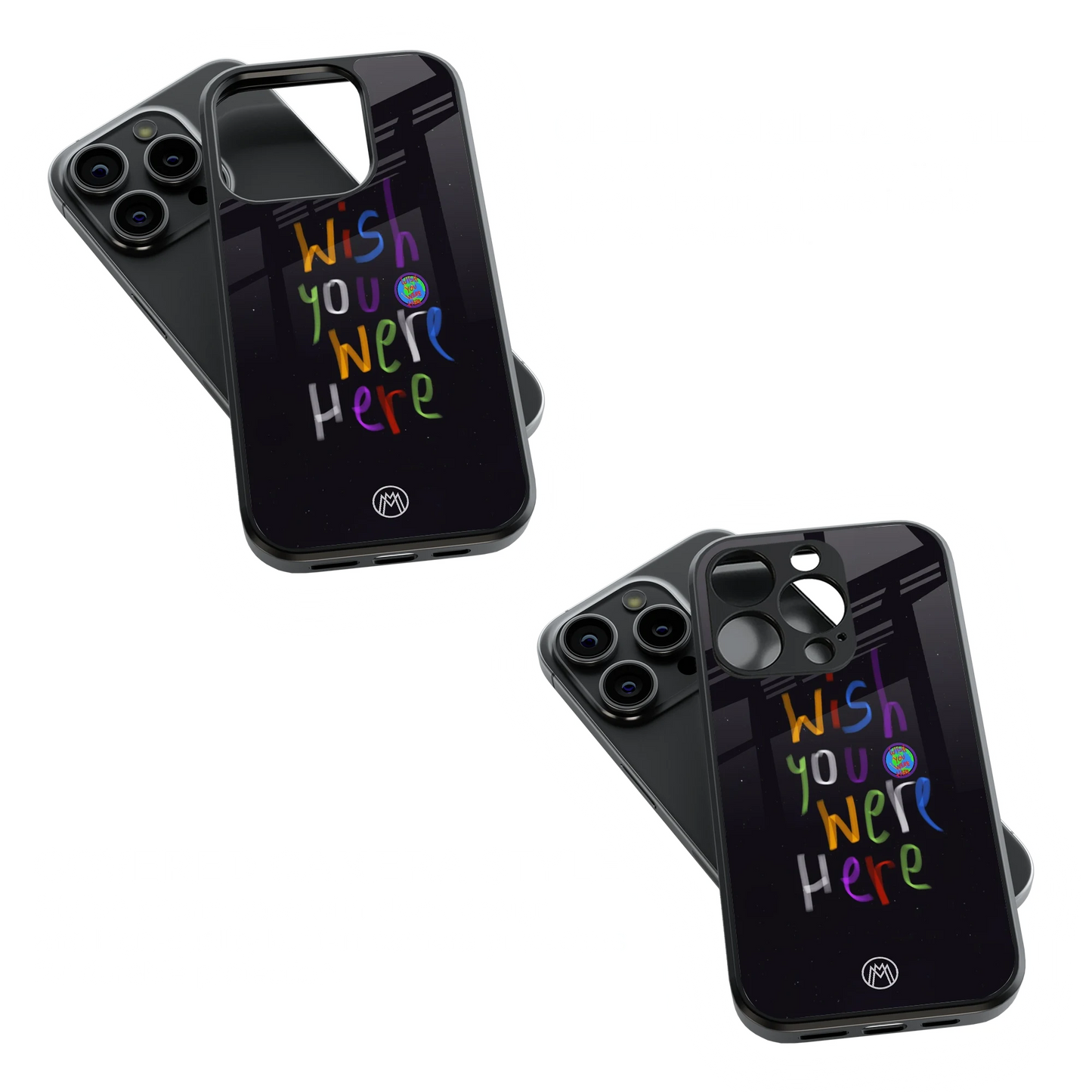 Trendy Glass Back Mobile Case for iPhone, Samsung, Redmi, OnePlus, Google Pixel, Motorola