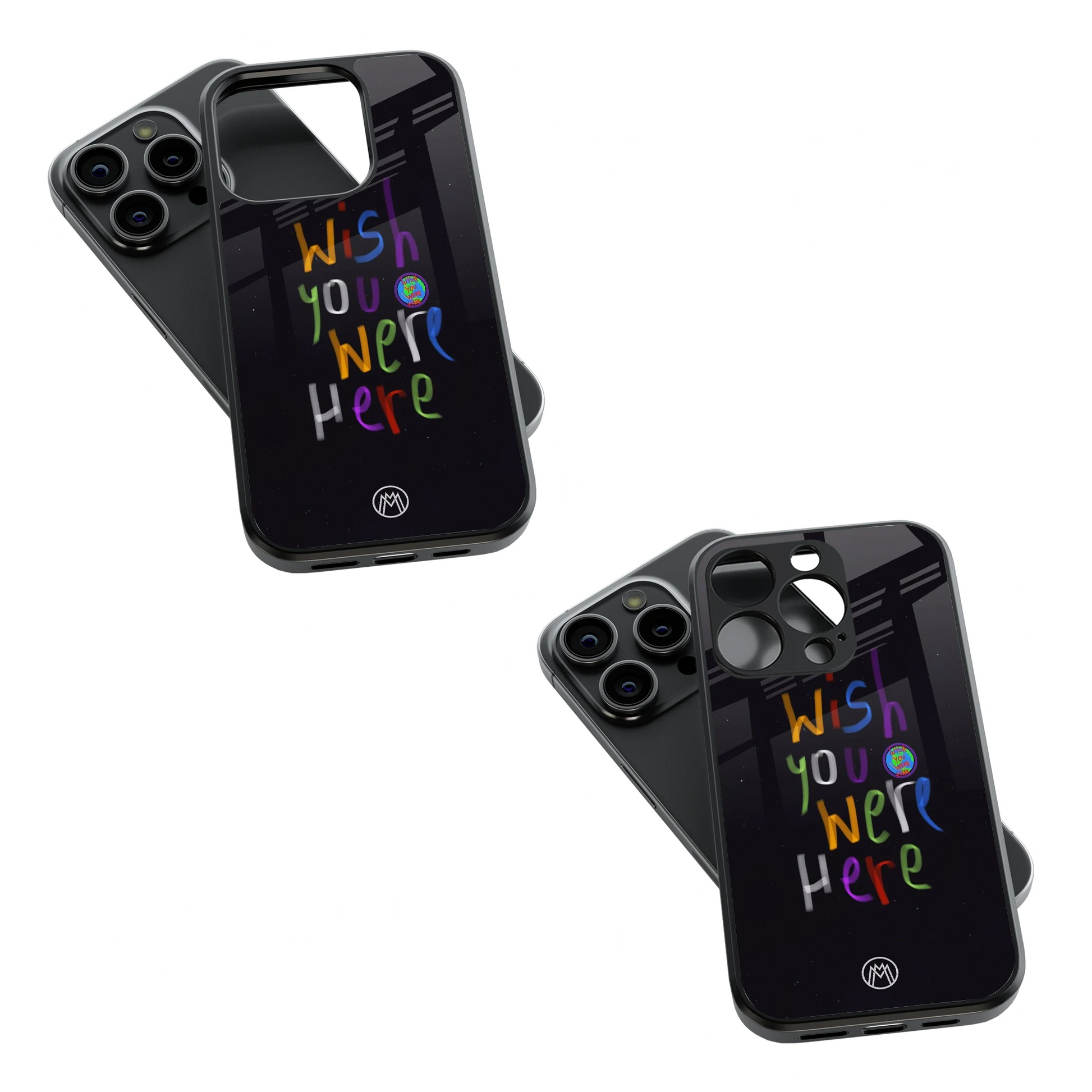 Trendy Glass Back Mobile Case for iPhone, Samsung, Redmi, OnePlus, Google Pixel, Motorola