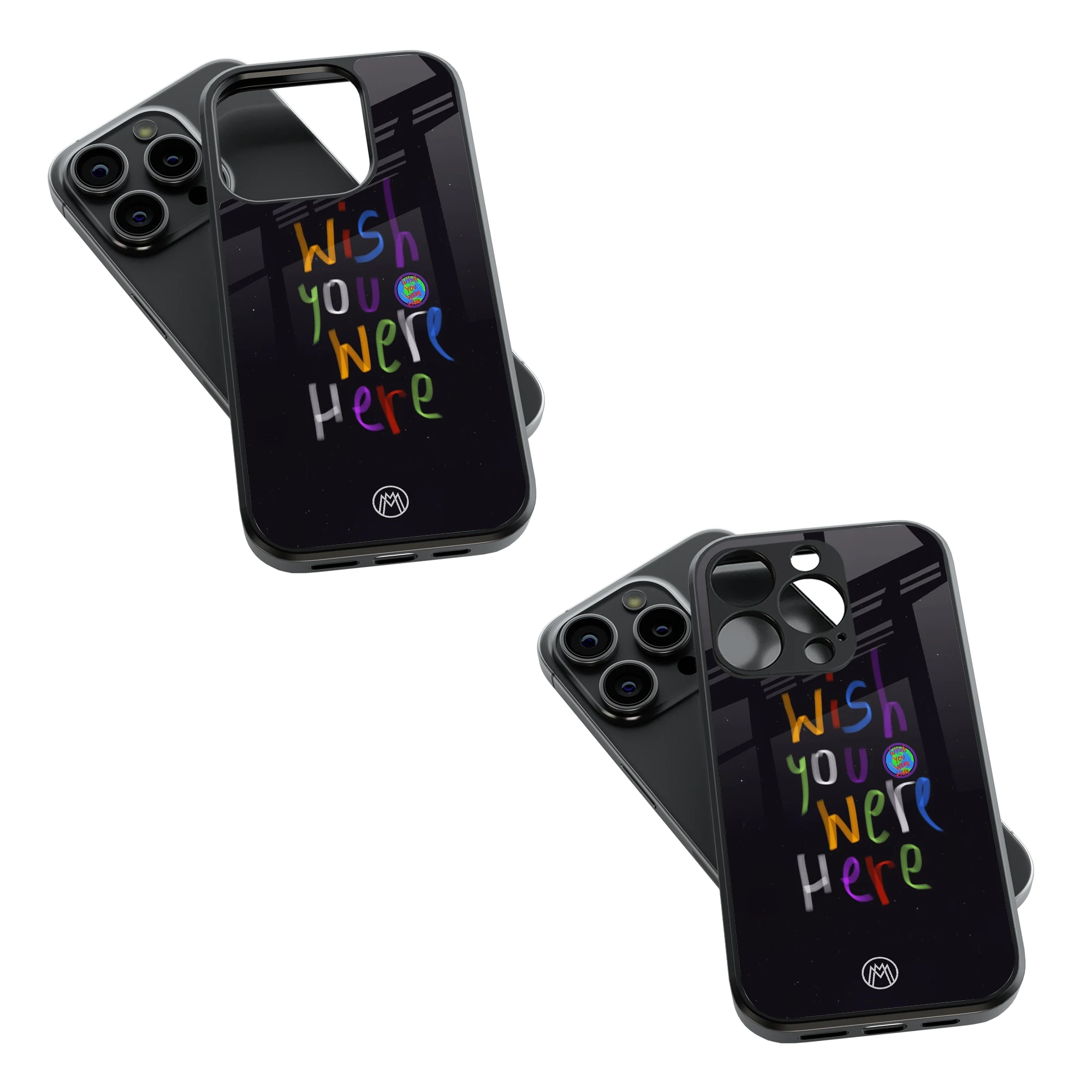 Trendy Glass Back Mobile Case for iPhone, Samsung, Redmi, OnePlus, Google Pixel, Motorola