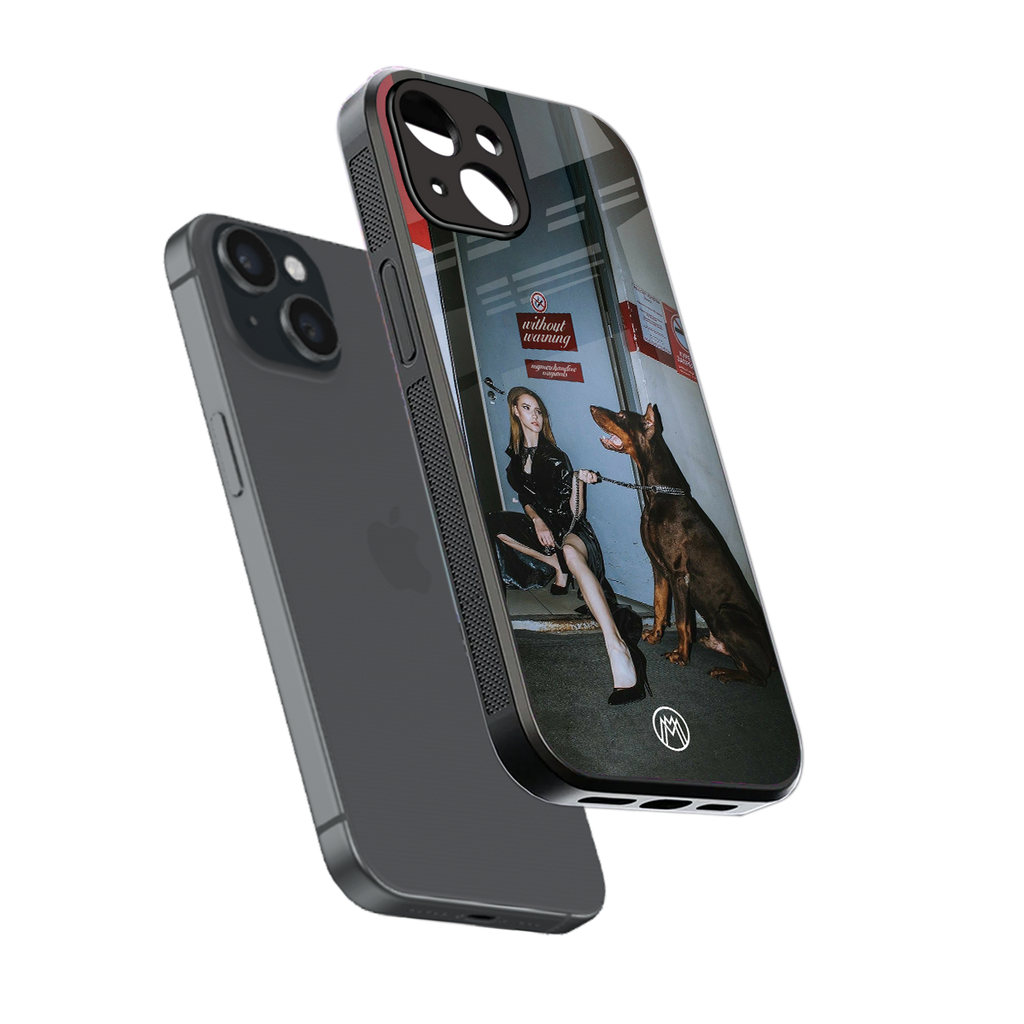without warning back phone cover | glass case for iphone 13