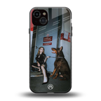 without warning back phone cover | glass case for iphone 15 plus