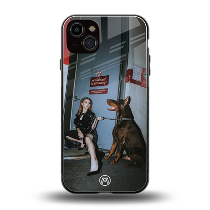 without warning back phone cover | glass case for iphone 15 plus