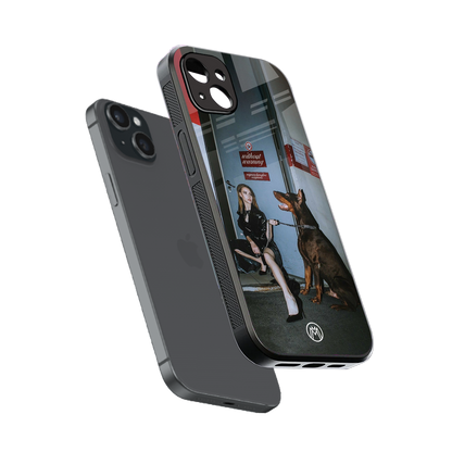 without warning back phone cover | glass case for iphone 15 plus