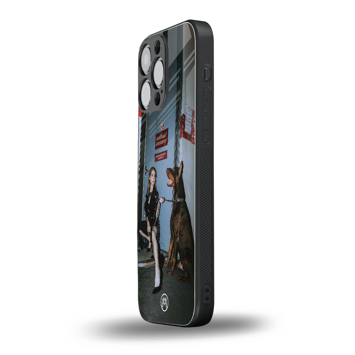 without warning back phone cover | glass case for iphone 15 pro max
