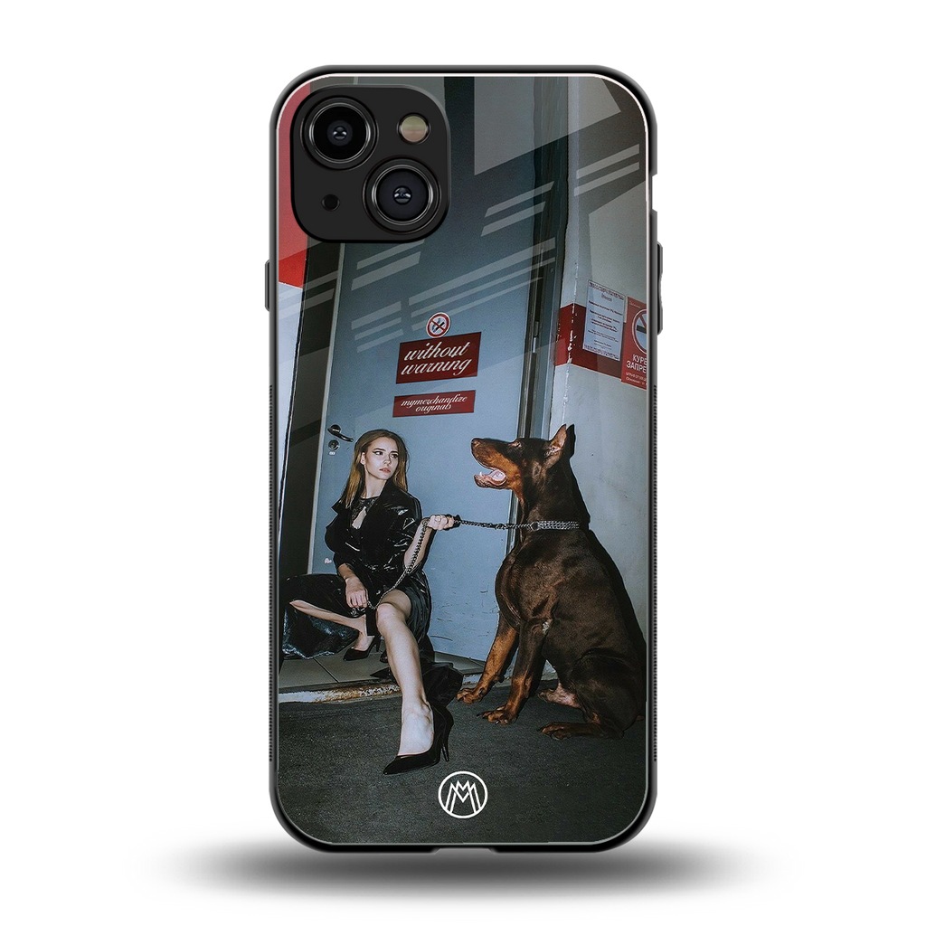 without warning back phone cover | glass case for iphone 15