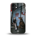 without warning back phone cover | glass case for iphone 16 plus