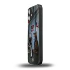 without warning back phone cover | glass case for iphone 16 plus