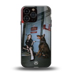 without warning back phone cover | glass case for iphone 16 pro max