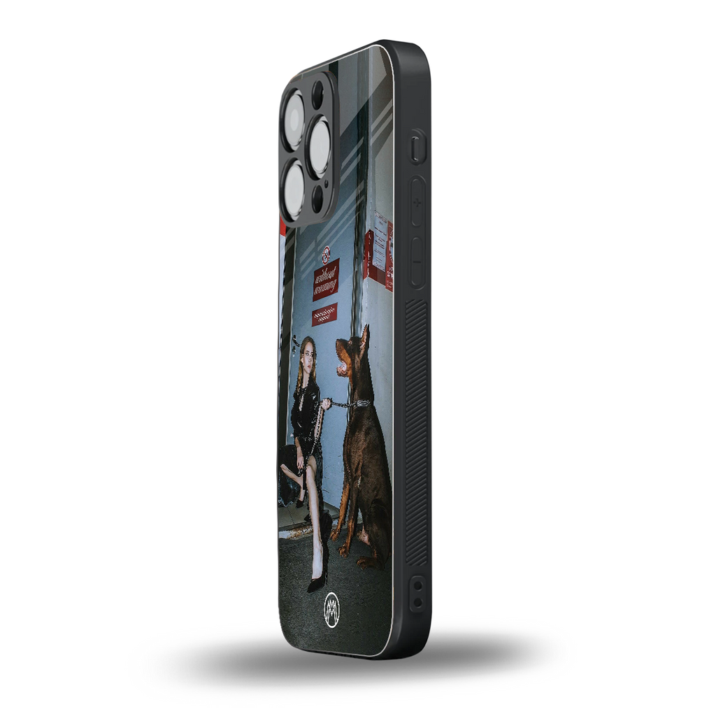 without warning back phone cover | glass case for iphone 16 pro max