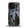 without warning back phone cover | glass case for iphone 16 pro