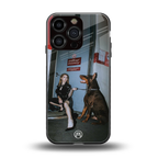 without warning back phone cover | glass case for iphone 16 pro