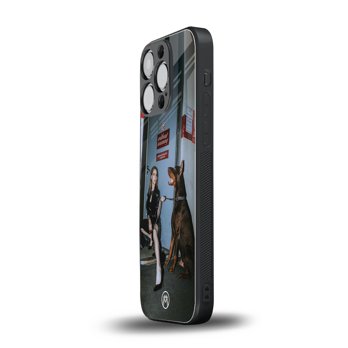without warning back phone cover | glass case for iphone 16 pro