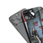 without warning back phone cover | glass case for iphone 15 plus