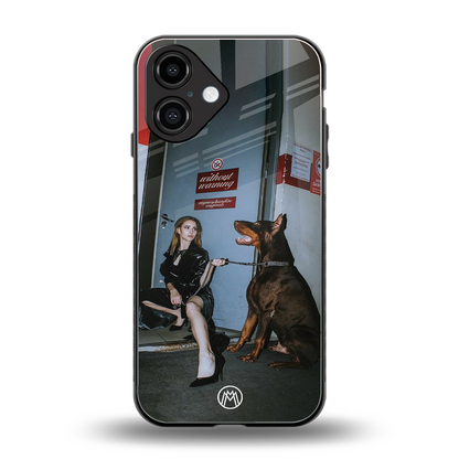 without warning back phone cover | glass case for iphone 16