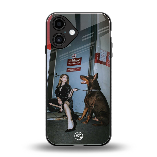 without warning back phone cover | glass case for iphone 16