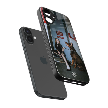 without warning back phone cover | glass case for iphone 16