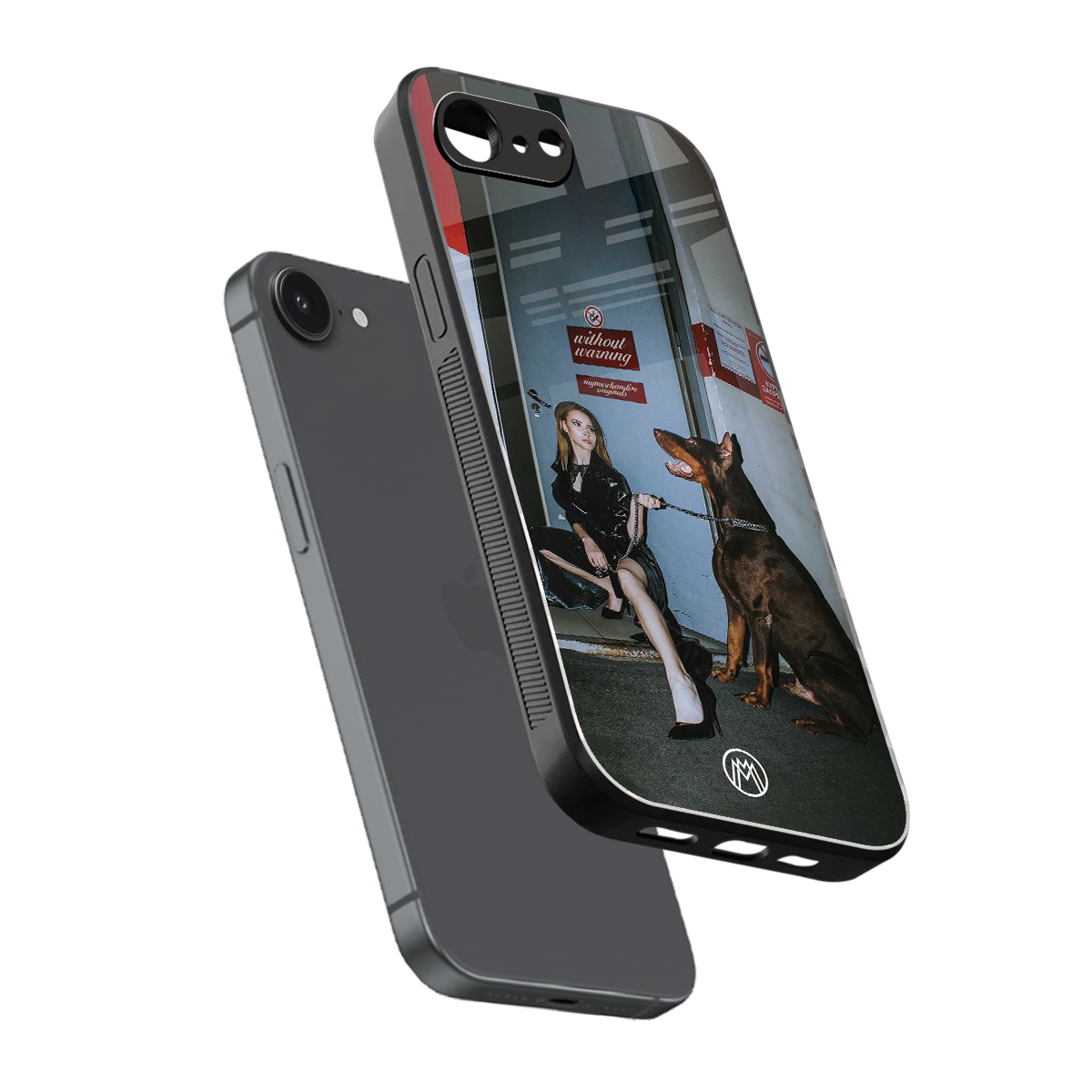 without warning back phone cover | glass case for iphone 16e