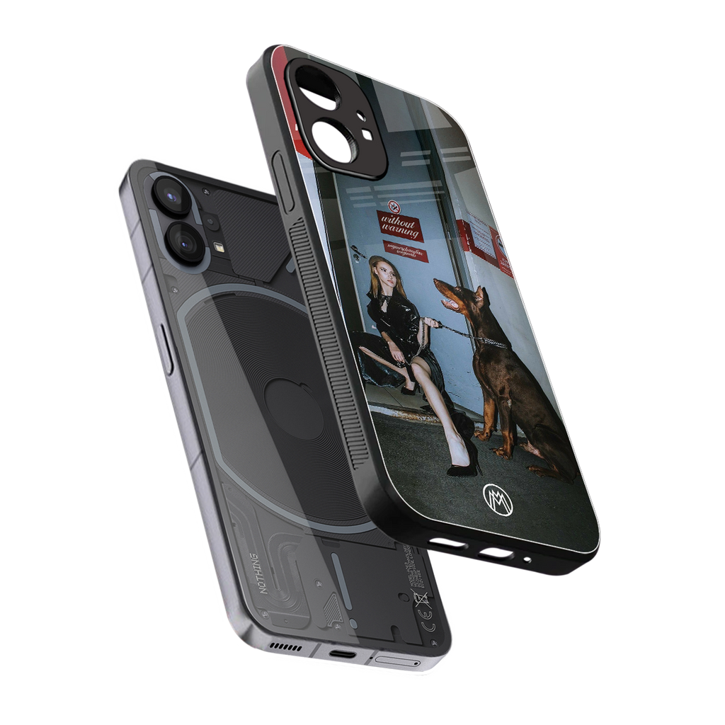 without warning back phone cover | glass case for nothing phone 1