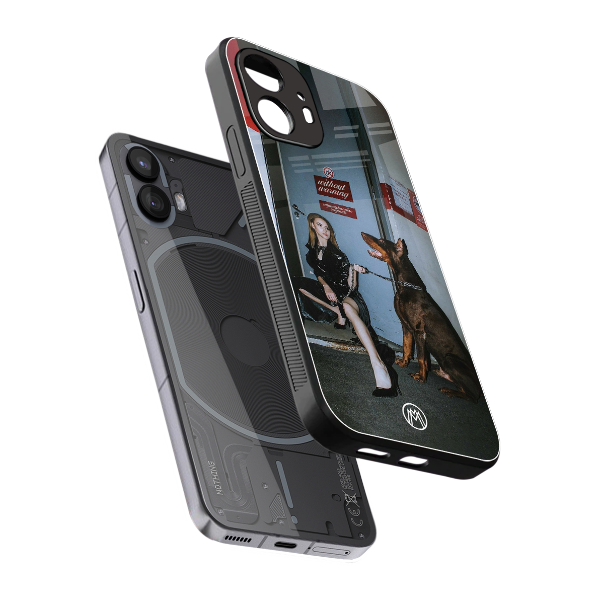 without warning back phone cover | glass case for nothing phone 2