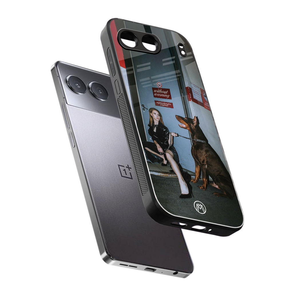 without warning back phone cover | glass case for oneplus nord 4