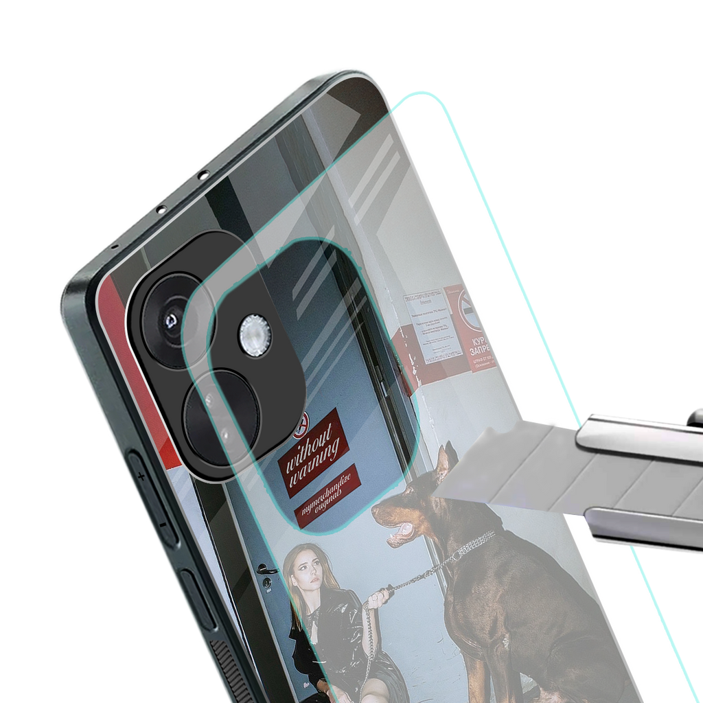 without warning back phone cover | glass case for oneplus nord ce 3