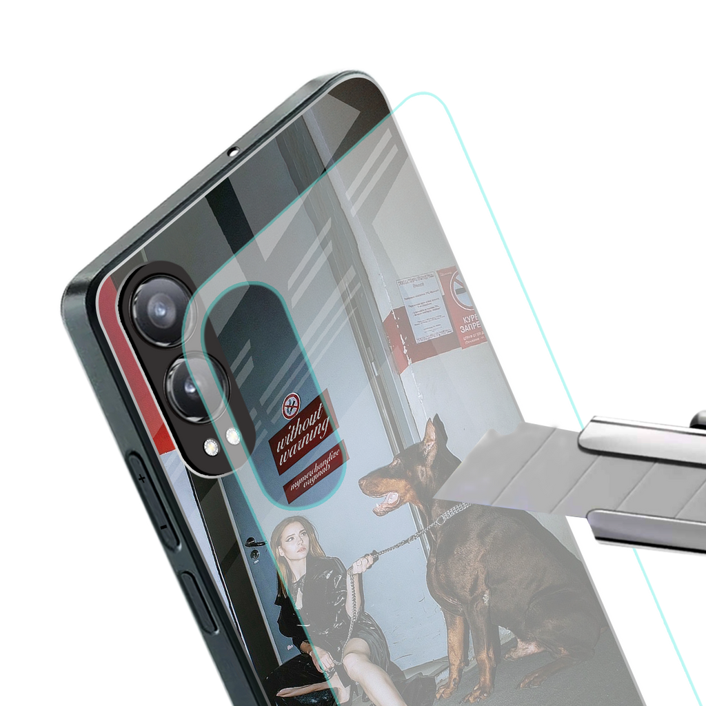 without warning back phone cover | glass case for oneplus nord ce 4 lite