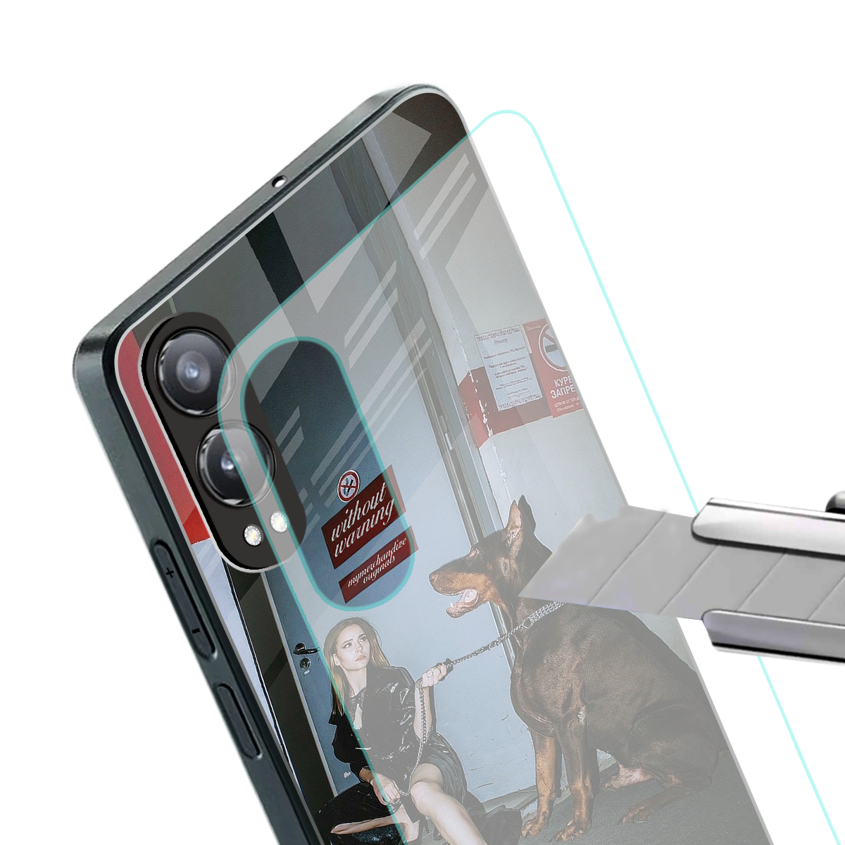 without warning back phone cover | glass case for oneplus nord ce 4 lite
