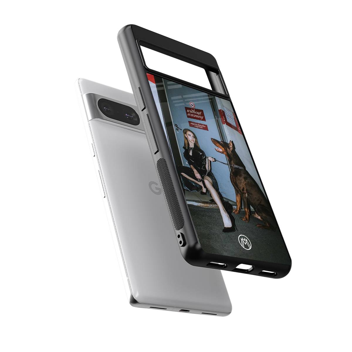 without warning back phone cover | glass case for Google Pixel 8