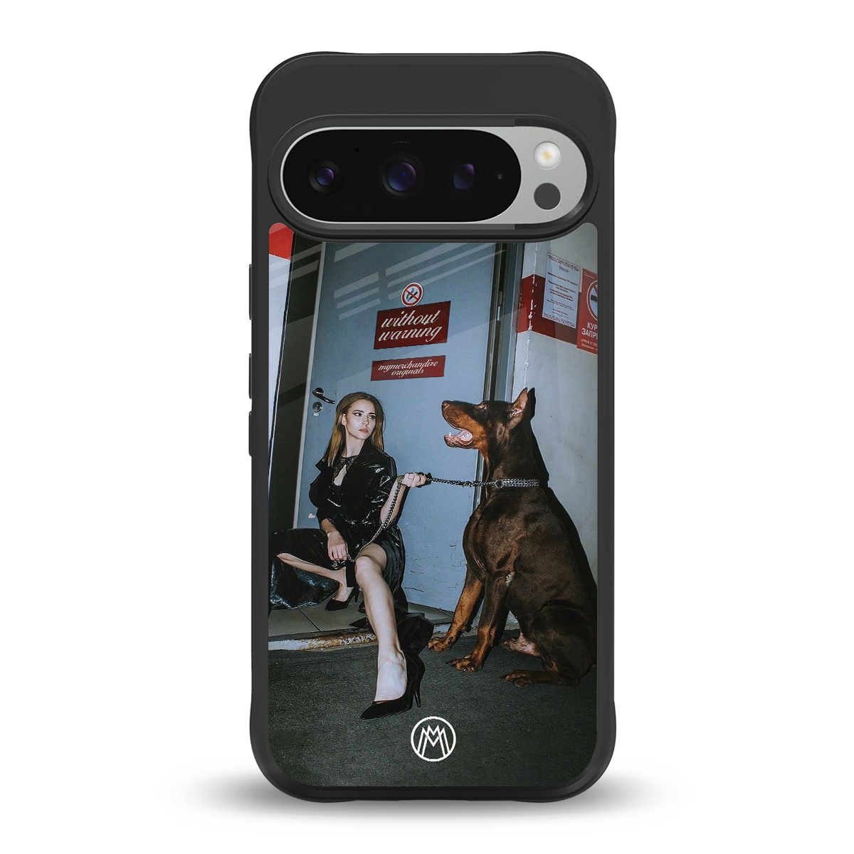 without warning back phone cover | glass case for google pixel 9 pro xl