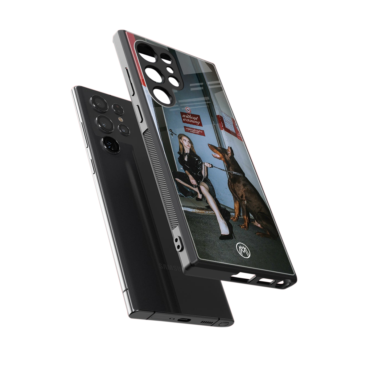 without warning back phone cover | glass case for samsung galaxy s23 ultra