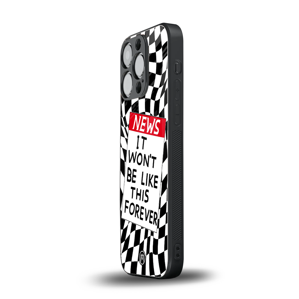 won't be like this forever back phone cover | glass case for iphone 13 pro