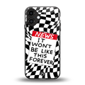 won't be like this forever back phone cover | glass case for iphone 16 plus