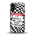 won't be like this forever back phone cover | glass case for iphone 16 plus