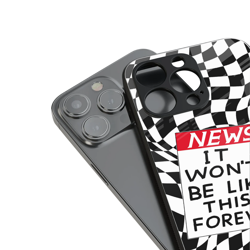won't be like this forever back phone cover | glass case for iphone 13 pro max