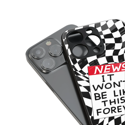won't be like this forever back phone cover | glass case for iphone 13 pro max
