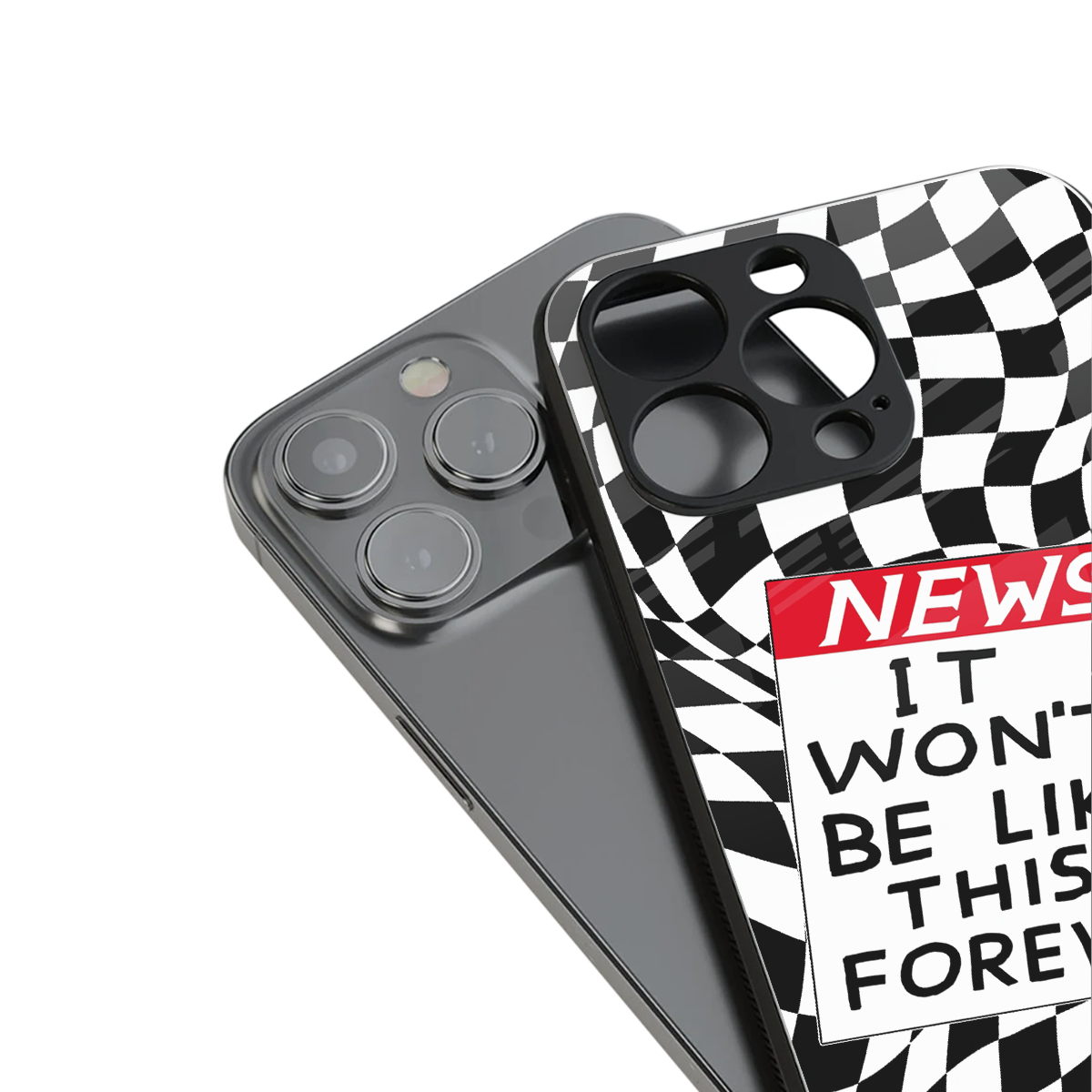 won't be like this forever back phone cover | glass case for iphone 16 pro max