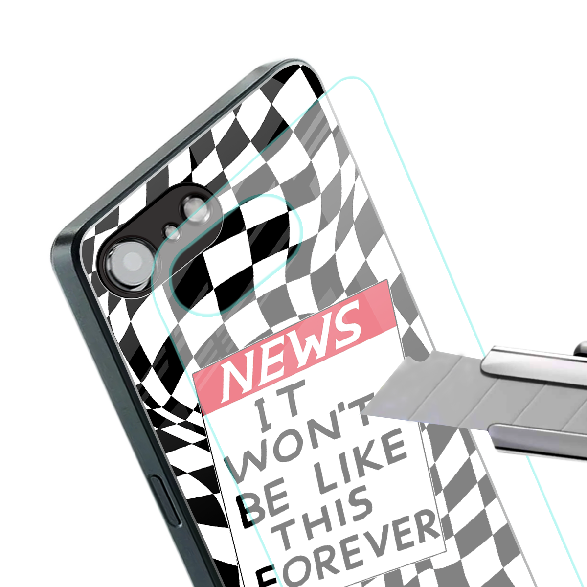 won't be like this forever back phone cover | glass case for iphone 16e