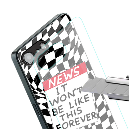 won't be like this forever back phone cover | glass case for iphone 16e
