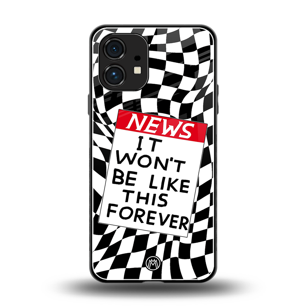 won't be like this forever back phone cover | glass case for nothing phone 1