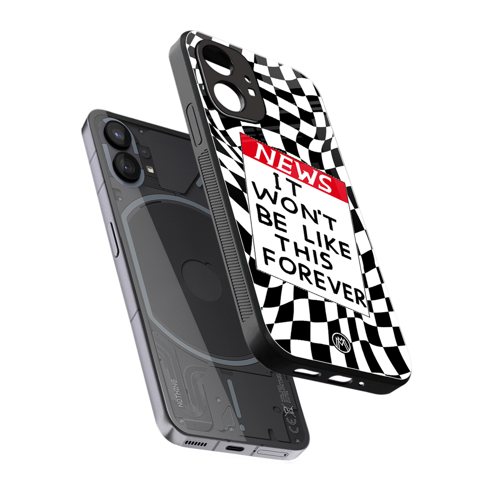 won't be like this forever back phone cover | glass case for nothing phone 1