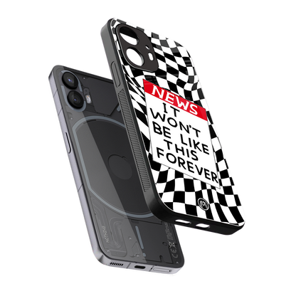 won't be like this forever back phone cover | glass case for nothing phone 2